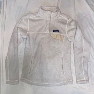 White/cream sweater barley warn was just too small for me !! Really warm though!